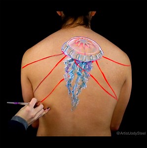 183K views · 4.3K reactions | Jellyfish Body Art | Jo Steel | Facebook
