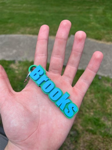 Custom 3D Printed Name Keychain: Personalized Backpack Tag - Etsy