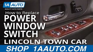 How to Replace Master Power Window Switch 1998-2002 Lincoln Town Car