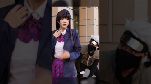 Kakashi makes Komi-chan communicate #kakashi #komicantcommunicate #cosplay