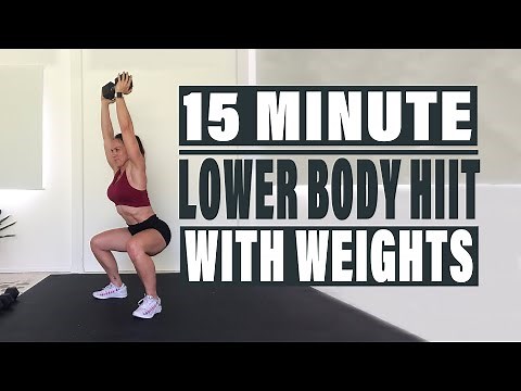 15 Min Dumbbell Leg Workout | Lower Body HIIT for Women