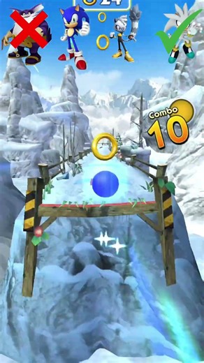 Top 4 Character of Sonic Dash Super Android Gameplay #shorts #run #gaming