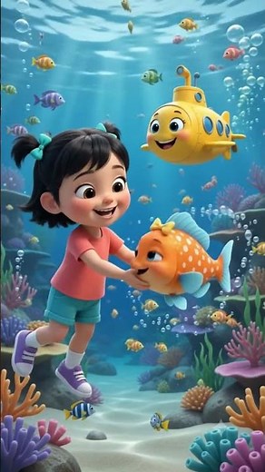 🐠 Swim Swim Little Fish! 🌊 | Fun Ocean Song for Kids | 3D Animated Nursery Rhyme