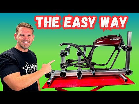 BUILDING The ULTIMATE Motorcycle FRAME JIG!!! - CAFE RACER BUILD