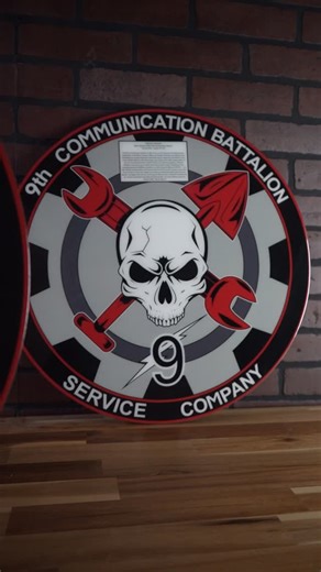 9th Comm Battalion Logo Plaques | Oak Place Customs