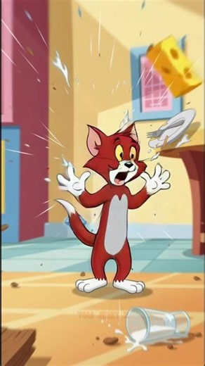 Tom vs Jerry Showdown 🔥#cartoonshorts #shortsfeed #tomjerryshorts
