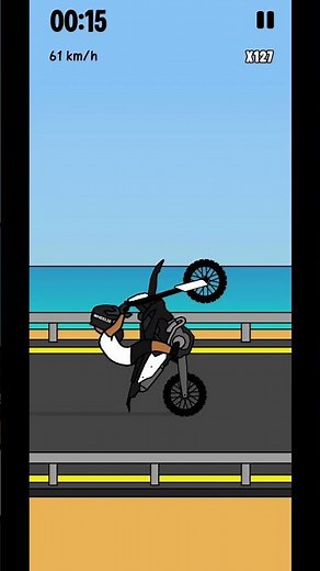 A very long fender scrape #fender #scrape game name: wheelie life
