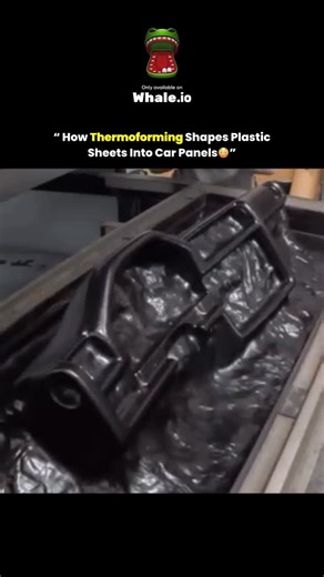 @lumathink on Instagram: "The process begins with a flat plastic sheet secured and heated until it softens. At around 160–200 °C for materials like ABS and polypropylene, the sheet becomes pliable. A mold then shapes it using vacuum or pressure, capturing all the details. As it cools, the plastic hardens into a sturdy, durable component. This technique is commonly used for automotive panels, storage cases, and industrial housings, showing how a simple sheet transforms into a functional part. We 