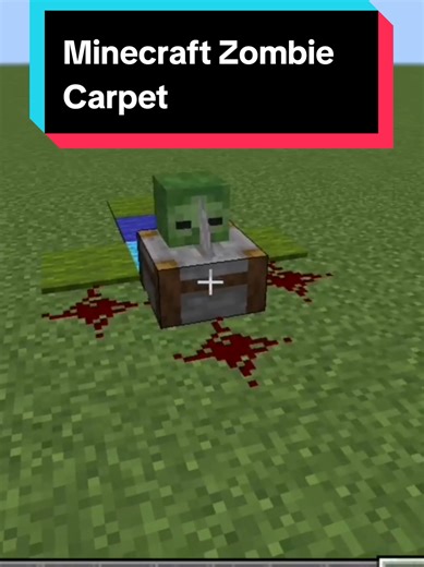 Minecraft Zombie Carpet #minecraft #fyp