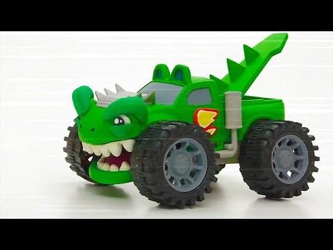 Monster Truck Madness 🦖 Kids Animation | The Play-Doh Show | Play-Doh Videos