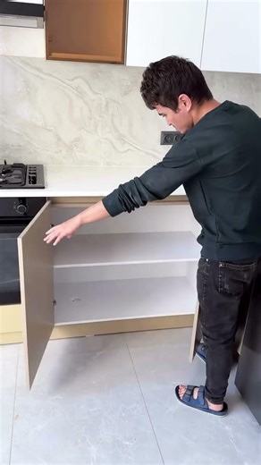 High-Tech Kitchen Cabinet Installation | LMDF Furniture Transformation