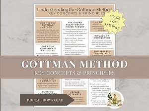 Gottman Method Guide | Relationship Therapy Printable | Couples Counseling PDF - Etsy