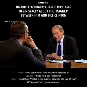 279K views · 196 reactions | Charlie Rose interviewed Kevin Spacey on his "bromance" with Bill Clinton. This interview is as weird as it gets. | MRCTV | Facebook