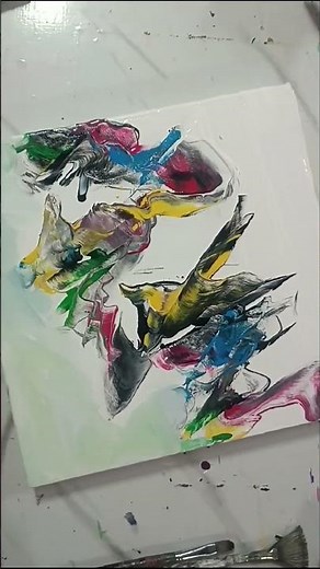 easy acrylic painting @kmart-p4h #viral #art #shorts