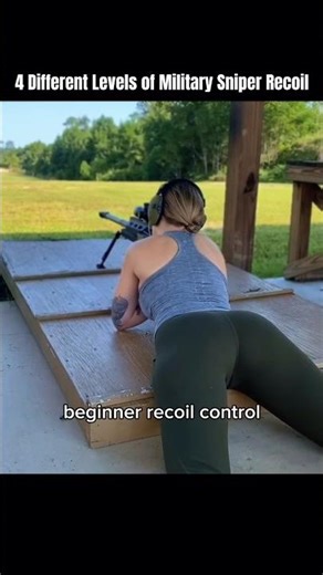 4 Different levels of military Sniper recoil #shorts #military