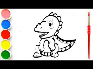 How To Draw Baby Dragon Outline Drawing Easy 02 | step by step | Dragon Drawings#303