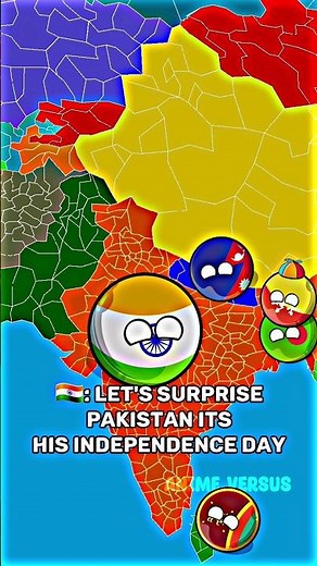 Pakistan Independence Day | Countries In A Nutshell | Countryballs #shorts #viralshorts #india #usa