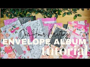 One Hour Crafting Ep.29 | Making an window mini album from junk mail TUTORIAL