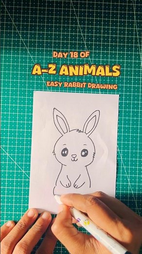 🐰 How to Draw A Rabbit | Drawing & Coloring Easy Rabbit for Kids Easy Rabbit Drawing Step by Step