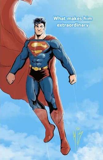 Superman a hero, alien but more human than us #superman#superheroes #mikesealieart#artist#dccomics
