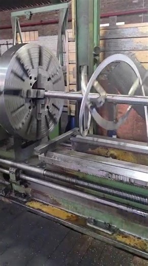 New 1000L Ribbon Blender Shaft & Ribbon Assembly — Centre Lathe Run (Left View)