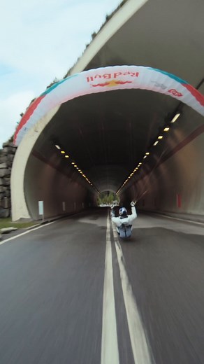 1.6M views · 37K reactions | Imagine him coming at you at 60km/h in a tunnel 廒 Patrick von Känel set a new world record by flying his paraglider through a 152m tunnel he discovered during the 2023 race 勞 #redbull #redbullxalps #givesyouwiiings #paragliding | Red Bull X-Alps | Facebook