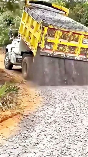 Road Improvement with Crushed Stone Spreading | Practical Engineering in Action!