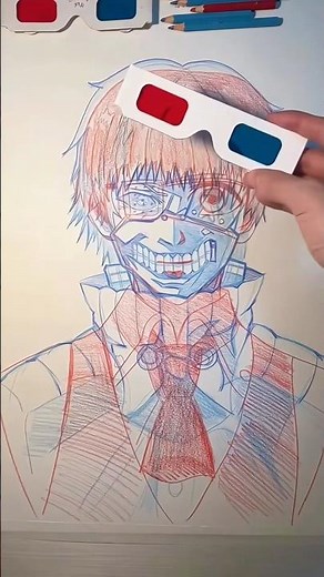 I Draw Tokyo Ghoul 3D Glasses