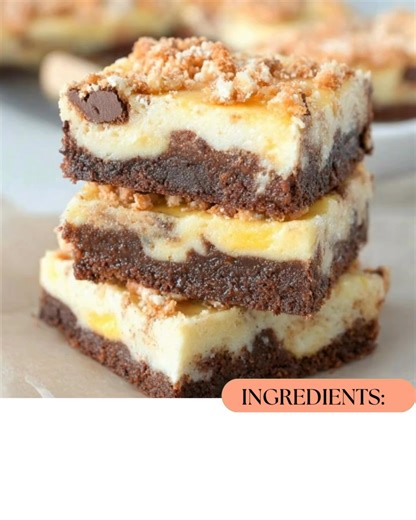 Banana Pudding Brownies Fudgy chocolate brownies meet creamy banana pudding with crunchy vanilla wafers—this one’s rich, nostalgic, and dangerously easy to devour. 📝 Ingredients: Brownie layer: 1 cup light brown sugar, packed 1/4 cup granulated sugar 1/2 cup unsalted butter, melted 2 tsp vanilla extract 2 large eggs 3/4 cup all-purpose flour 1/4 cup unsweetened cocoa powder 1/2 tsp salt 1 cup semi-sweet chocolate chips Banana pudding layer: 8 oz cream cheese, room temperature 1 (3.4 oz) box ins
