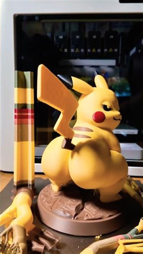 Thicc Pikachu #3dprinting #pokemon #bambulab #thiccc