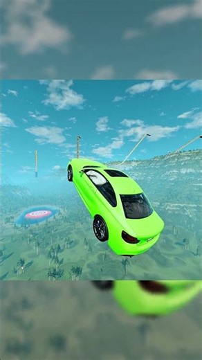 JUMPING FROM THE BIG RAMP OF BMW #beamngdrive #beamng #gaming #shorts #crash #simracing