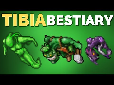 TIBIA BESTIARY Bog Raider, Nightmare Scion, Plaguesmith, Destroyer, Acid Blob - YALAHAR