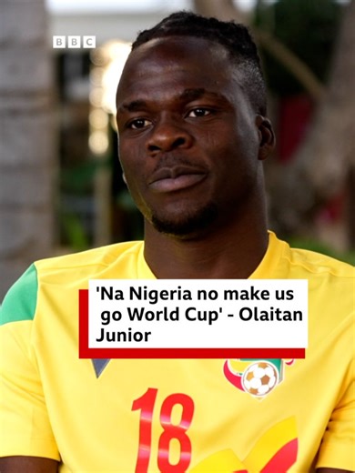 Beninese footballer Olaitan Junior don vow say becos Nigeria no allow dem go World Cup, dem go ensure say dem beat di Super Eagles wotowoto anytime wey di two teams meet. Im threat go fit materialise? Interviewer: @isaiahdarey 📹: @mobolaji1352 #bbcnewspidgin #supereagles🇳🇬 #nigeria #benin #morocco