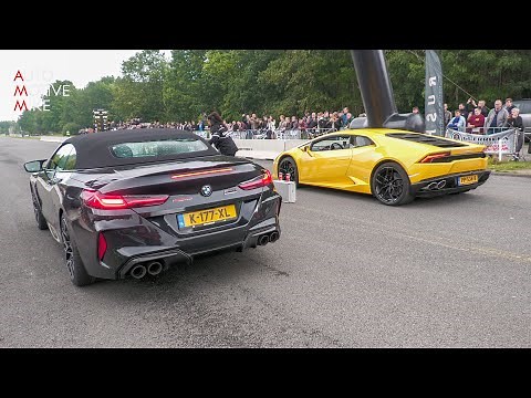 BMW M8 Competition Mosselman Turbo Systems vs Lamborghini Huracan