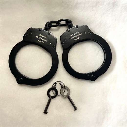 Personalized POLICE HANDCUFFS - Engraved Handcuffs, Valentine's Day Police Gift, Police Academy Graduation Gift, Engraved Police Equipment - Etsy