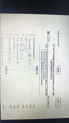 #engineering mathematics 1#previous question paper#