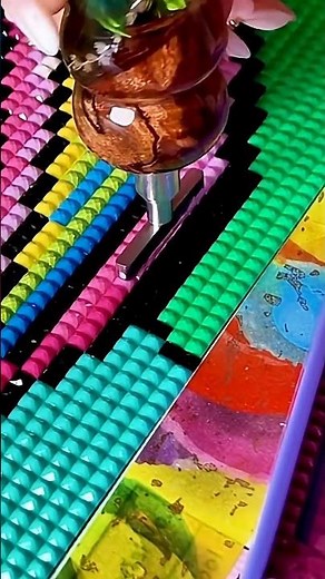 Relaxing Diamond Painting Process: Must Watch! ✨ #diamondpainting #shorts