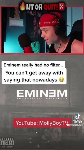 Eminem had no filter… #eminem #reaction #triggered
