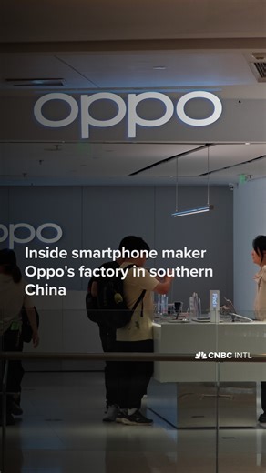 Chinese smartphone company Oppo, one of the five largest smartphone makers in the world, is integrating more robots and software into its factories worldwide to speed up production. CNBC's senior China correspondent Evelyn Cheng visited one of the factories and gave us tour. ➡️ About 40 million phones can be produced a year in the manufacturing park. ➡️ Roughly 8% of human workers were replaced by machines on the production line for an entry level smartphone. The human staff were sent to work on