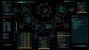 Animated infographics on the theme of programming and mobile device.