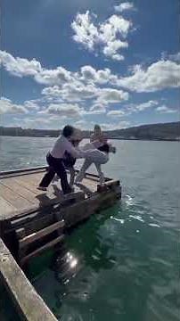 Girl Falls Into Water Gone Wrong | Girl Slips | USA Funny Video #fails #funny