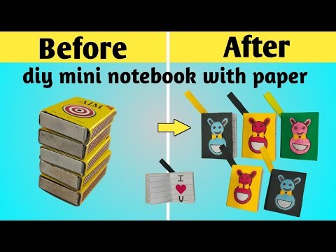 How to make cute mini notebook 📒| diy paper notebook | easy paper crafts |