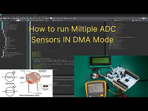 12. How to configure stm32 ADC DMA with MultiChannel - LDR & Potentiometer