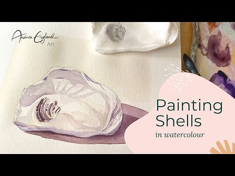 How to Paint an Oyster Shell in Watercolour