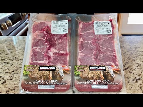 Costco Lamb Loin Chops / Lamb Chops / Lamb Loin Chops in Air Fryer / Costco Meat / ASMR cooking