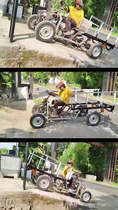 2.6K views · 2.3K reactions | Test drive ringan gerobak Atv Stir bundar #diy #unik #modifikasi #handmade #gerobakroda4 #atvcargo #fourwheeler #minicar #gokarts #gokart | Pakde CalonLurah | Facebook