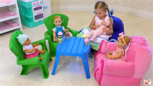 2.5M views · 38K reactions | Funny babies video - Diana - Preschool teacher and doll class | Funny Babies | Facebook