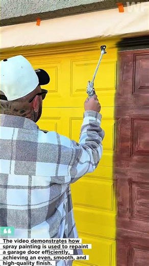 Professional Spray Painting Technique for Garage Doors | Fast and Smooth Finish