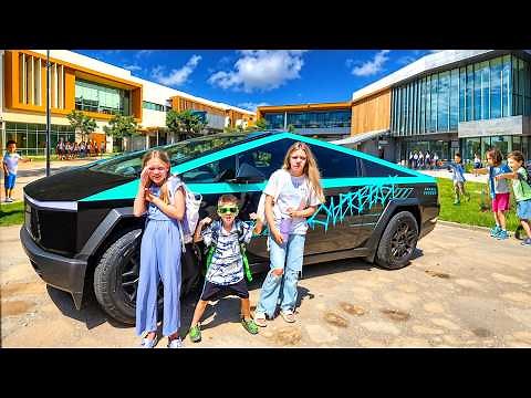 Embarrassing My Kids on First Day of School!!