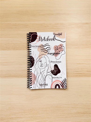 Christian Notebook, Burgundy, A5 Notebook, Bible Affirmations, Faith Journal, Prayer and Gratitude, Lined Spiral Notebook - Etsy